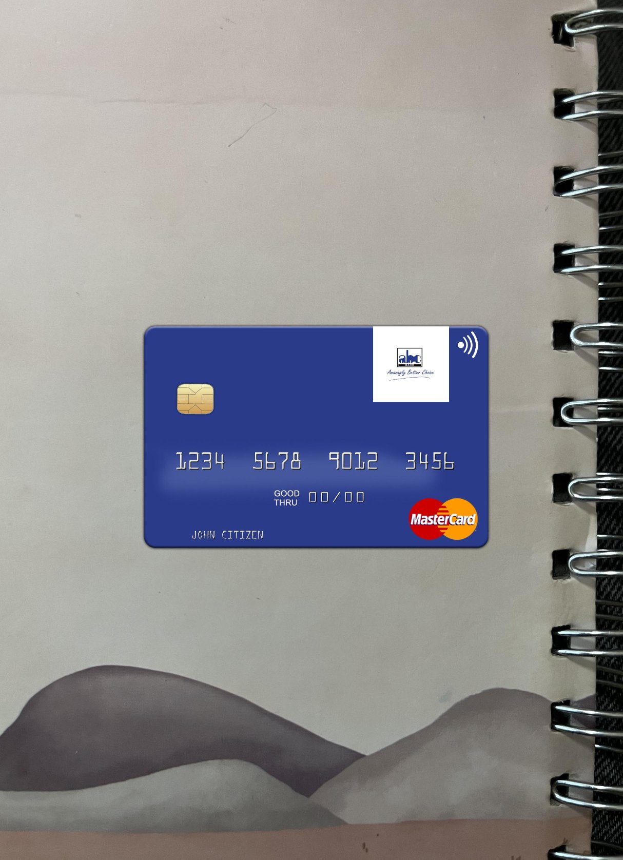 Download Africa Banking Corporation (ABC) Kenya mastercard photolook  front Photoshop template